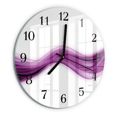 Wanduhr rund Abstrakte Linien