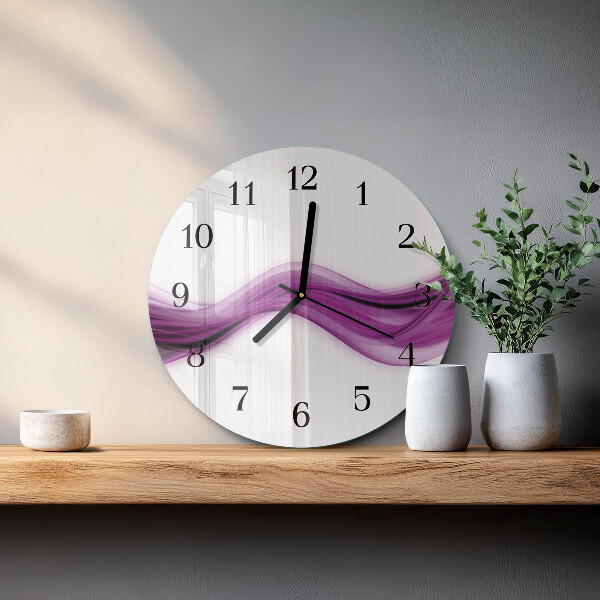 Wanduhr rund Abstrakte Linien