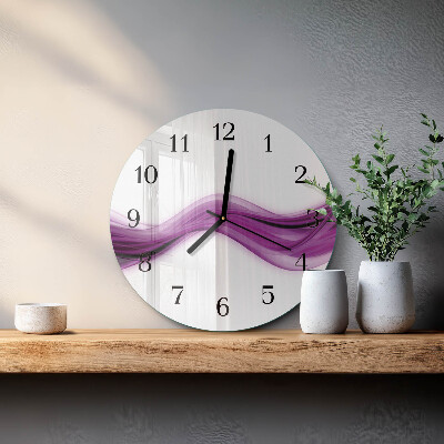 Wanduhr rund Abstrakte Linien