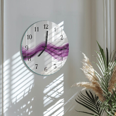Wanduhr rund Abstrakte Linien