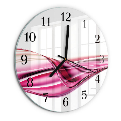 Wanduhr rund Abstrakte Linien