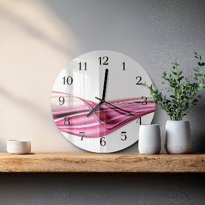 Wanduhr rund Abstrakte Linien