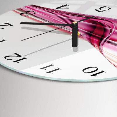 Wanduhr rund Abstrakte Linien