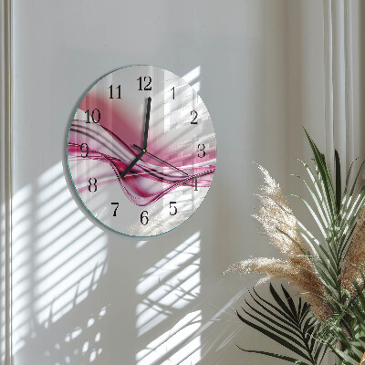 Wanduhr rund Abstrakte Kunst