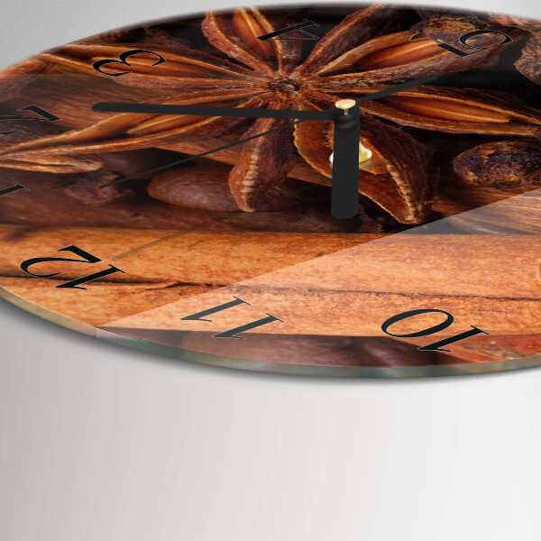 Wanduhr rund Vanille