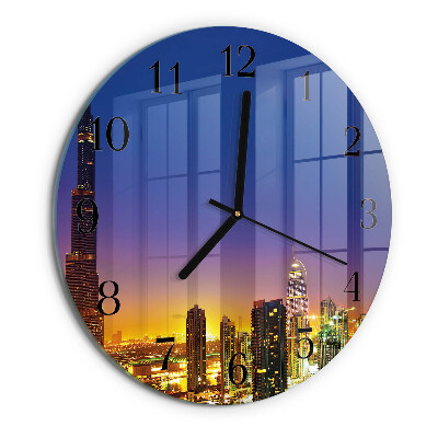 Wanduhr rund Horizon Dubai