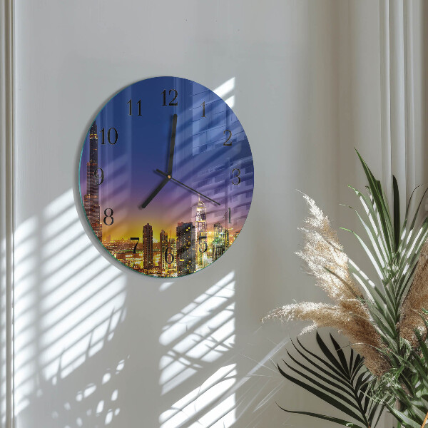 Wanduhr rund Horizon Dubai