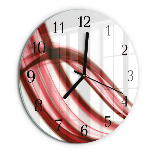 Wanduhr rund Abstrakte Linien