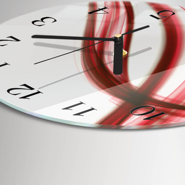 Wanduhr rund Abstrakte Linien