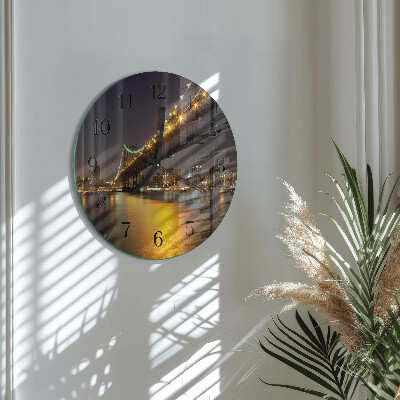 Wanduhr rund Horizontbrücke