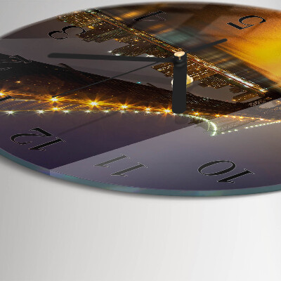 Wanduhr rund Horizontbrücke