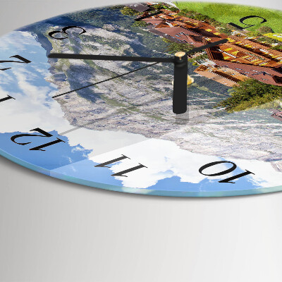 Wanduhr rund Gebirge
