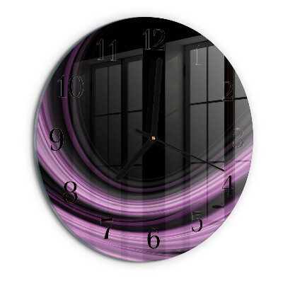 Wanduhr rund Abstrakte Linien