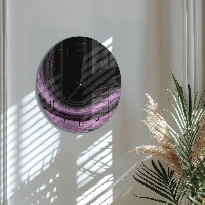 Wanduhr rund Abstrakte Linien
