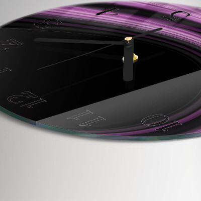 Wanduhr rund Abstrakte Linien