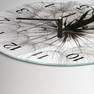 Wanduhr rund Löwenzahn