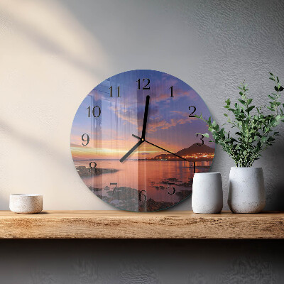 Wanduhr rund Sea Island