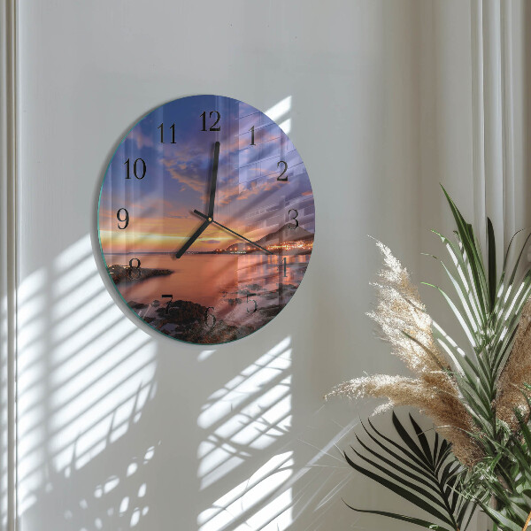 Wanduhr rund Sea Island