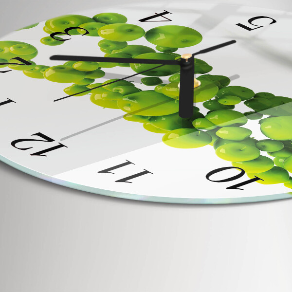 Wanduhr rund Äpfel