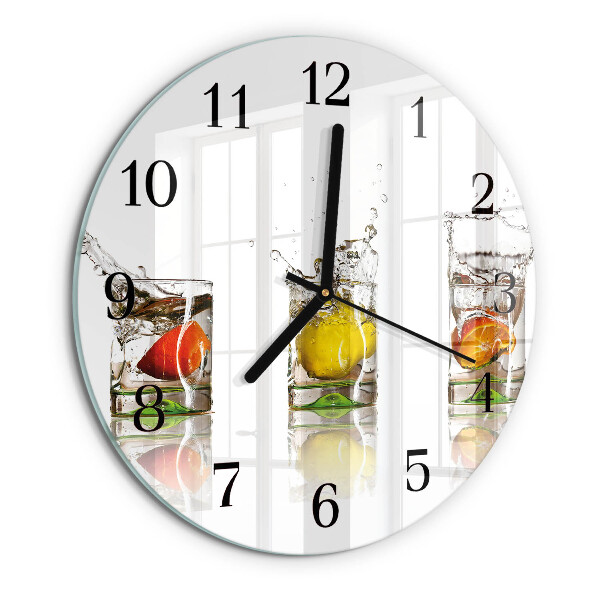 Wanduhr rund Obstgläser