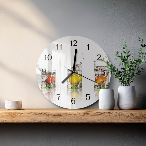 Wanduhr rund Obstgläser