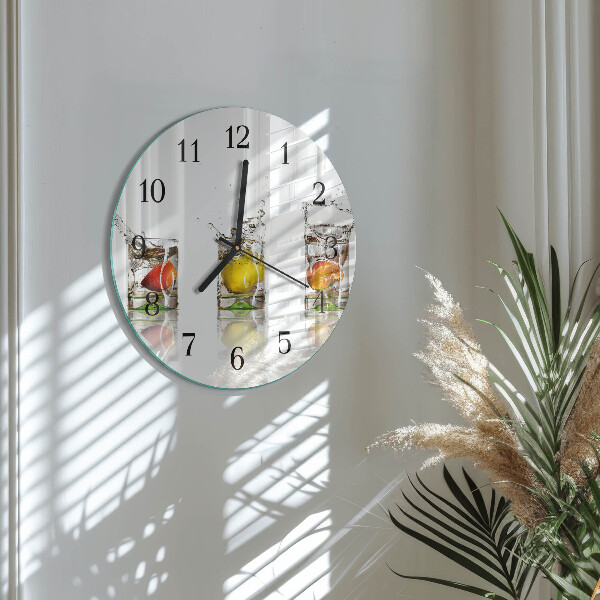 Wanduhr rund Obstgläser