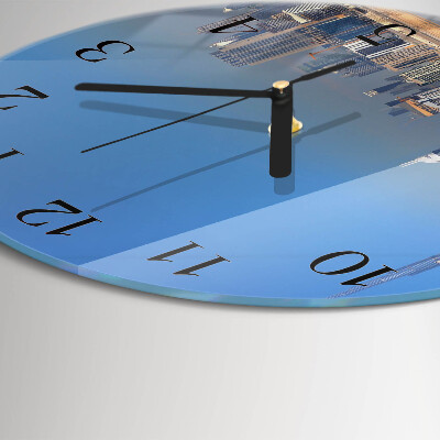 Wanduhr rund Dubai Horizon