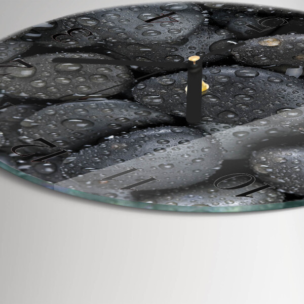 Wanduhr rund Steine ​​Wasser