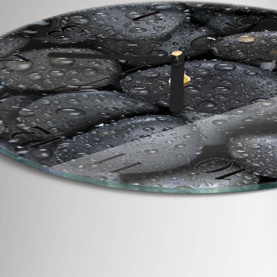 Wanduhr rund Steine ​​Wasser