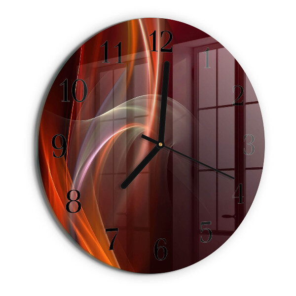 Wanduhr rund Abstrakte Linien