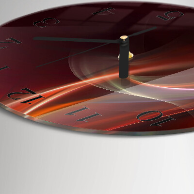 Wanduhr rund Abstrakte Linien