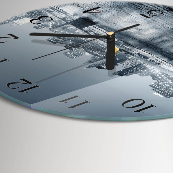Wanduhr rund Nacht des Horizonts