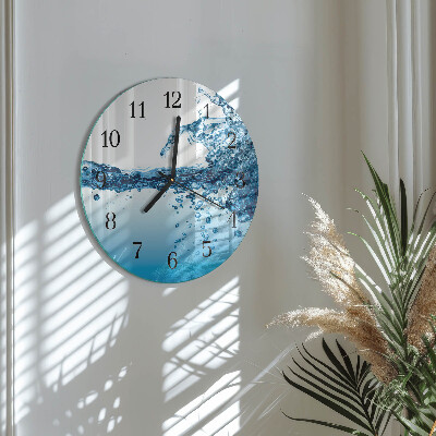 Wanduhr rund Wasser