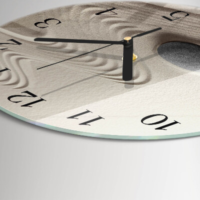 Wanduhr rund Steinsand