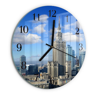Wanduhr rund Warschau
