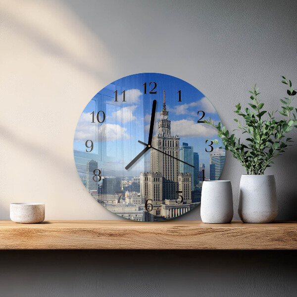 Wanduhr rund Warschau
