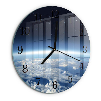 Wanduhr rund Das Universum der Erde