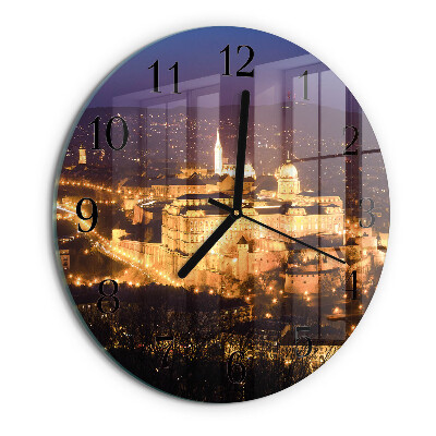Wanduhr rund Stadt Budapest