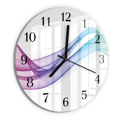 Wanduhr rund Abstrakte Linien
