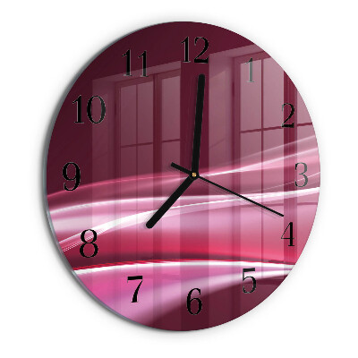 Wanduhr rund Abstrakte Linien