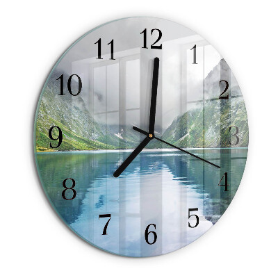 Wanduhr rund Bergsee
