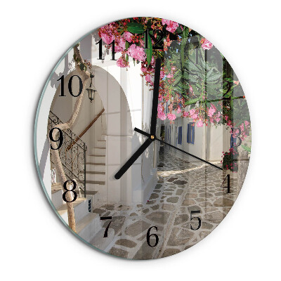 Wanduhr rund Blumenallee