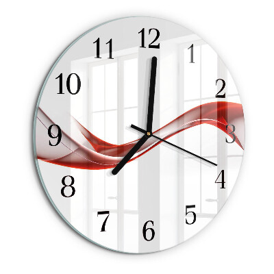 Wanduhr rund Abstrakte Linien