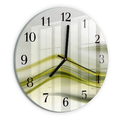 Wanduhr rund Abstrakte Linien