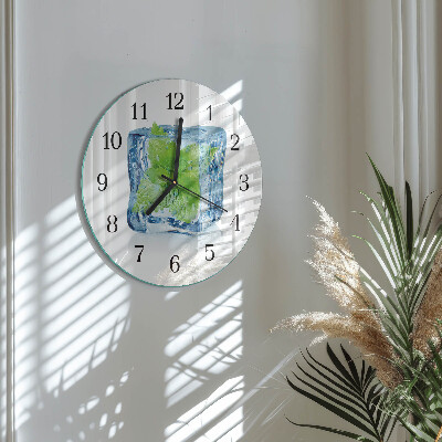 Wanduhr rund Eisminze