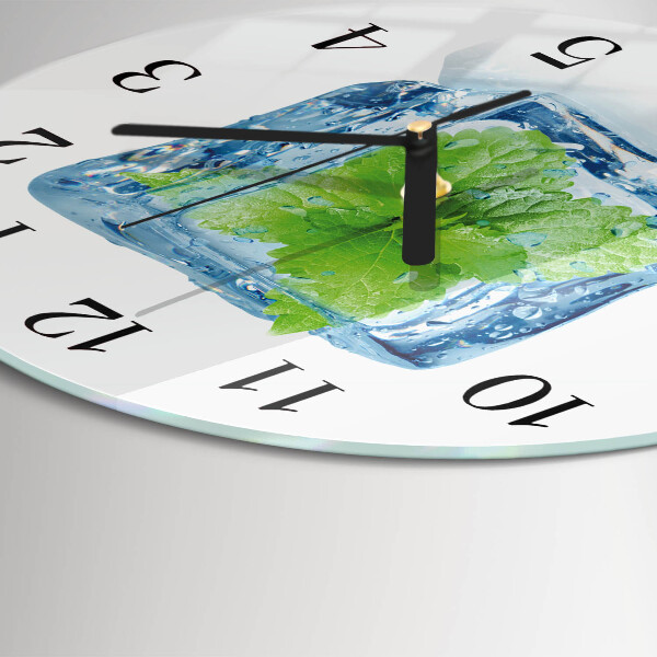 Wanduhr rund Eisminze
