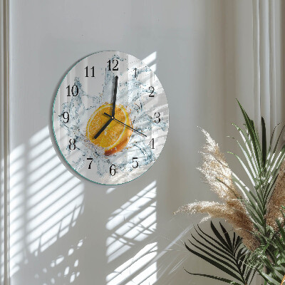Wanduhr rund Wasser