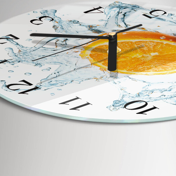 Wanduhr rund Wasser