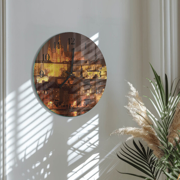 Wanduhr rund Prag
