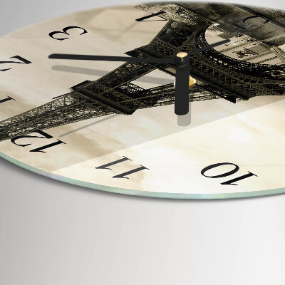 Wanduhr rund Paris